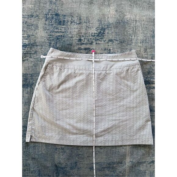 Adidas Off White Blue Yellow Stripe Clima Cool Athletic Tennis Skort Size 2 - Picture 8 of 8